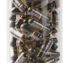 Capsule Letters Message in a Bottle Glass Gift for Lover Favor Bottle Love Letter Valentine's Day Gifts (Black Color 110pcs)