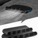 JeCar Under Seat Vent Deflectors Rear AC Vent Directional Extension Accessories Compatible with Chevy Silverado/GMC Sierra 2014-2018