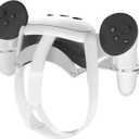 VR Wall Mount Aluminum Alloy,VR Headset Wall Mount Storage Stand Hook Compatible with Meta Quest 3/Quest Pro/Quest 2,Quest 3 Stand with 2 Storage Way,Desk Space Saving(Silver)