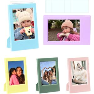 CAIYOULE Mini Photo Frame for Instax Mini 12/11/EVO/SE/8/7+/99 3'' Film-Colorful for Polaroid 2.15x3.4 Picture Frame (5 Pack)