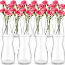 Thenshop 10 Pcs 8'' Tall Clear Glass Flower Vase for Bouquet, Clear
Wide Mouth Vase Bulk, Boho Decorative Vase for Flower Bouquets, Rustic Home Decor, Wedding Centerpieces, Housewarming Gift