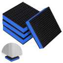 ToLanbbt 4 Pack Rubber Anti Vibration Pads 4" x 4" Heavy Duty EVA Mechanical Vibration Damping Isolator Pads 7/8" T Absorbing Mats for Compressor, Air Conditioner, Washing Machine, Dryer, Treadmill