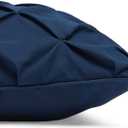 Amazon Basics Soft, Lightweight King Size Comforter Set with Pillow Shams, All-Season Down-Alternative 3-Piece Bedding Set, Pinch Pleat Design, Navy Blue