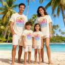 pleastee Family Vacation Shirts Dad Mom Kids Matching Outfits Magical Tshirts for Cruise Trip Clothes Summer Travel Tops (XX-Large, Apricot)