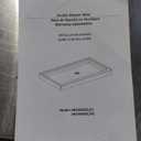 CKB 60 in. L x 32 in. W Double Threshold Center Drain Shower Base, Flat Surface Shower Pan White, Right Side