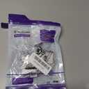 VCE Coax Keystone Jack Insert 3GHz Coaxial Cable Connector, F-Type RG6 Cable Extender Female to Female for Wall Plate and Patch Panel, Nickel-Plated, 20-Pack