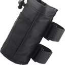 Bike Cup Holder/Bike Water Bottle Holder,Removable Water Bottle Holder for Bike with Mesh Pocket&Oxford Cord Lock,Universal Cup Holder Motorcycle Accessories for ATV Bicycle Scooter