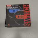 Orzly Steering Wheels for Nintendo Switch & OLED Console JoyCons, Racing Wheels for Mario Kart 8 Deluxe [Mariokart Switch Steering Wheel Joycon Controller Attachment Accessories]-TWIN PACK [2X Black]