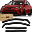 Nilight in-Channel Window Rain Guards for Toyota Highlander 2020-2026, Side Window Deflectors Vent Visors, Smoke Tint, Car Window Shade for Rain/Snow, Reduce Wind Noise, Car Wash Safe, 4PCS (Highlander 2022-2024)