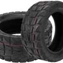 90/55-6 10" Rubber Explosion-proof Tubeless Tire 90/55 Tyre Replace for Kaabo VSETT Kugoo 10X3.0, 80/65-6, 255x80 Electric Scooter Wheel Parts (B x2)