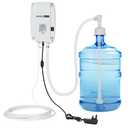 FlowFluid Bottled Drinking Water Pump System Single-Tube Power 25W, Bottled Water Dispensing 2.5L Flow Electric Water Pump for 5 Gallon Bottle Water for Coffee,Refrigerators,Ice Maker,Faucet