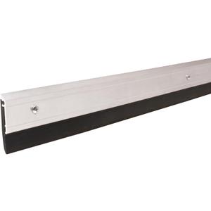 M-D Building Products 69604 All-Season Door Sweep, Heavy Duty Aluminum, Ideal for Residential & Commercial Use, Easy Installation with Heavy Rubber Seal, Ensure Comfort and Security (48 Inch, Silver)