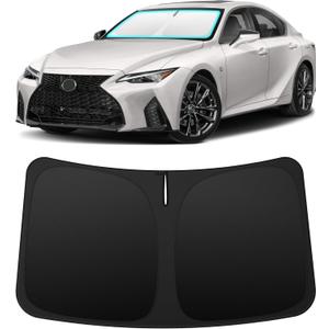 INSAUTO Custom Fit Windshield Sun Shade Accessories for Lexus is 2014-2025, Foldable Front Window Sunshade, UV & Heat Reflector, Keeps Interior Cool, Includes Storage Bag