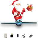 3DhologramFan,16.5in Holographic Fan Holographic Projector Supports WiFi Connection 234 HD LED Portable Design 42CM 3D Led Fan Display Contains 1500 Videos for Store, Bar, Events, Trade Shows, Parties