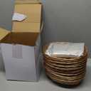 Jetec 12 Pcs Baskets for Gifts Empty, 9 x 6 x 2.24 Inches Woven Basket with 60 Colorful Pull Bows and 30 Clear Bags, Gift Fruit Storage for Thanksgiving, Christmas and Any Occasion(Beige)