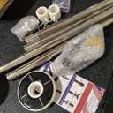 ZMTECH 6FT American Flag Pole with Solar Light | Tangle Free Stainless Steel USA Flag Pole Kit, 180° Adjustable Holder for Outside House Yard, Silver (No Flag Included)