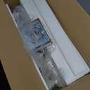 Bathroom Light Fixtures, Dimmable LED 5 Light Bathroom Vanity Light Over Mirror, Modern Crystal Brushed Nickel Vanity Lights with Clear Glass Shade for Bedroom Living Room