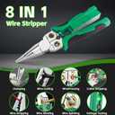 8 in 1 Wire Stripper with Voltage Tester, Pinzas Para Electricista, Electric Pliers, Multi-function Electric Wire Stripping Tool for Cutting and Pulling Pliers, Electrician Repair Tool