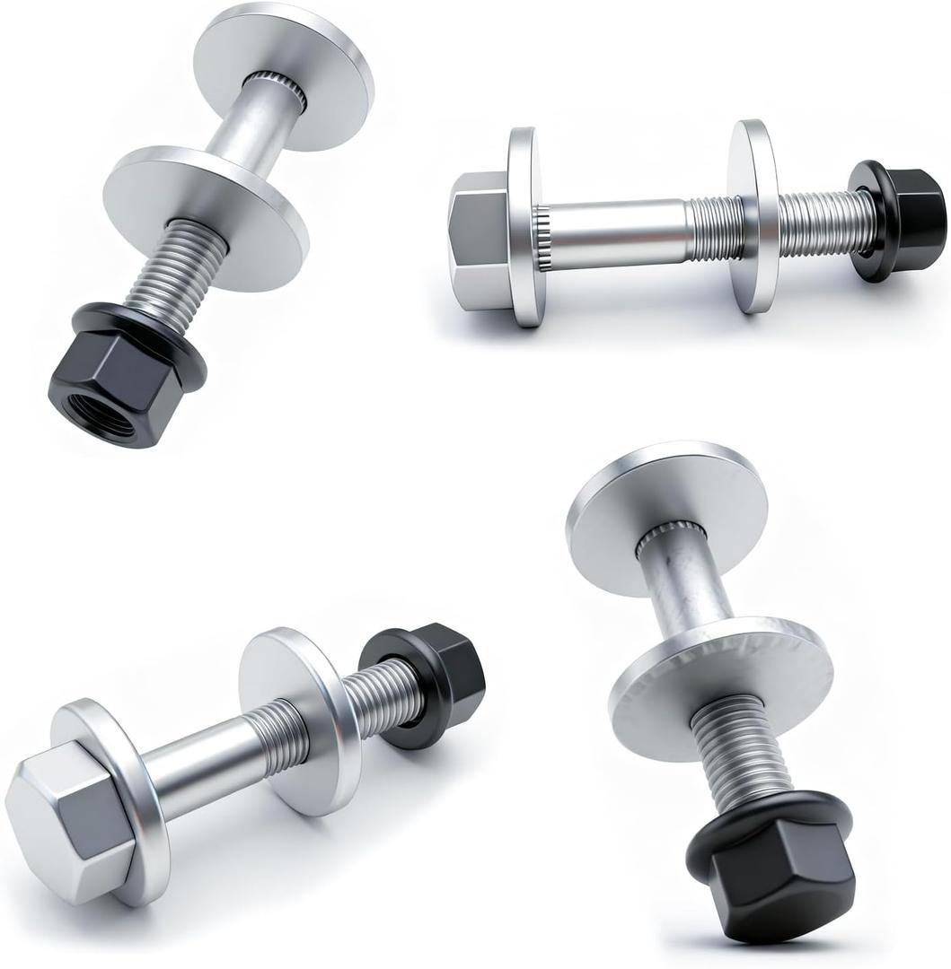 4 Set Eccentric Alignment Camber Bolts Compatible with Hyundai KIA Sportage Optima Cadenza 2011-2016 No.546403R000 Suspension Control Arm Cam Adjustment Nut Kit