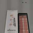ohora Semi Cured Gel Nail Strips (N Pink Wonderland) - Pink, Solid, Works with Any UV/LED Lamps, Salon-Quality, Long Lasting, Easy to Apply & Remove - Includes 2 Prep Pads, Nail File & Wooden Stick