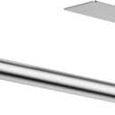 Paper Towel Holder Under Cabinet, Self-Adhesive,No Drilling, Stainless Steel, Wall-Mounted for Kitchen and Bathroom, Easy Install, Durable, Space-Saving, Ideal for Home, RV (Sliver, 1 Pack)