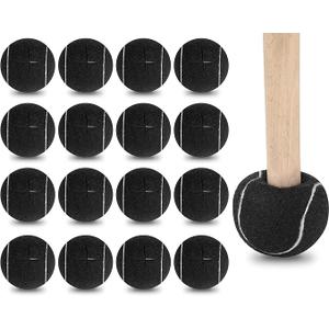90 Pack Precut Tennis Balls Bulk for Furniture Legs Tennis Ball Chair Foot Covers for Floor Protection Ball (Black)