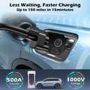 AFI | NACS to CCS1 Adapter for Tesla Superchargers 500A 1000V DC Fast Charging, Compatible with Ford, Rivian, GM, Polestar, Volvo EVs Level 3 Charging, Plug & Play, Dual Safety Lock