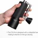 TIMEMORE Chestnut C3S Pro Manual Coffee Grinder, Stainless Steel S2C Conical Burr Coffee Grinder, Hand Coffee Grinder with Foldable Handle, Adjustable Grind Setting for Travel/Camping/Home, Black