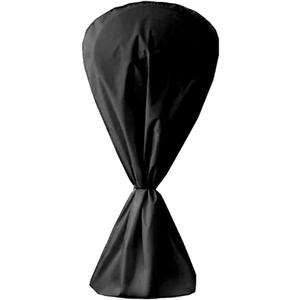 Electric Fan Dust Cover 420D Heavy Duty Standing Round Fan Cover Washable All Electric Fan Sleeve Waterproof Dustproof Protective Cover for Pedestal Stand Fan Floor Fan - Black (Black, 61x72 cm)