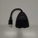 Amazon Basics Outdoor Smart Plug with 2 Individually Controlled Outlets, Works with Alexa Only, 2.4 GHz Wi-Fi, No Hub Required, Black