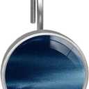 Navy Blue Shower Curtain Hooks Set of 12 Rustproof Metal Shower Hooks for Curtains Rods Shower Curtain Rings for Bathroom Living Room Bedroom Decor