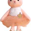 Plush Ballerina Dolls Kitten Cat Stuffed Animals Toys Ballet Dance Recital Gifts for Girls 15.5 Inches (Orange)