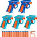 Nerf N Series Party Pack, Includes 5 N Series Flex Blasters, 15 N1 Darts, Compatible Only with N Series Blasters, Ages 8+ 