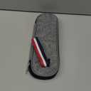 LIANYU 8-Piece Portable Utensils Set, Stainless Steel Gold Travel Silverware Set, Reusable Flatware Cutlery with Straws Chopsticks, Gray Case