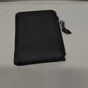 Small Wallet Women Soft Leather RFID Blocking Card Holder with Zipper Pocket Bifold wallet,Black