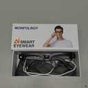 KWENRUN AI Smart Glasses with 8MP Camera, 4K Video & HD Photo, Bluetooth Audio, AI Voice Assistant, RealTime Translation, Object Recognition, NoiseCancel Calls, Music, Photochromic Lenses