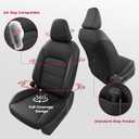 FREESOO Custom Seat Covers for Subaru Forester 2025, Black