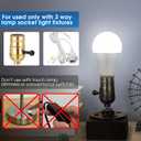 Briignite LED Light Bulbs, 3 Way LED Light Bulbs 50 100 150W Equivalent, Three Way A19 Light Bulbs E26 Medium Base, Daylight White 5000K, 500lm-1000lm-1500lm, 2Pack