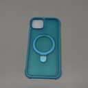 Designed for iPhone 13 Pro Case with Magnetic Stand, [Military Drop Protection][Great Grip Feeling] Matte Translucent Back Slim Shockproof Phone Cover for iPhone 13 Pro 6.1", Darkcyan