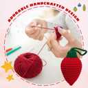 2 x Teacher Ornament - Teacher Christmas Ornaments for Tree - Teachers Gifts for Women - Teachers Daycare Provider Christmas Ornaments 2025 - Teaching Gifts - Teaching Crochet Ornament & Card