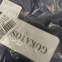 GOKATOSAU Women's Hight Waist Decorative Front Pocket Trousers Straight Wide Leg Long Flared Pants Navy, S