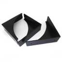 Corner Guard,glrovazas 3 Pcs Decorative Desk Box Corner Protector Desk Case Edge Cover Safety Guard Furniture Corner Bumpers Thickened Hardware for Jewrlry Box Cabinet（Black）