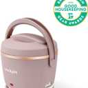 Crock-Pot 20oz Portable Electric Food Warmer, Personal Lunch Box Keeps Food Spill-Free & Warm, Ideal for Travel, Work, School, Car, On-the-Go, Dishwasher-Safe, Giftable, Blush Pink