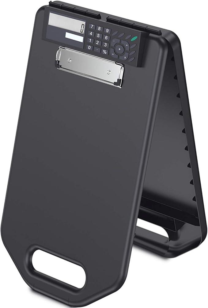Sunnyclip Storage Clipboard with Handle, Plastic Compartment Hold 200 Letter Sized Paper,Heavy Duty Sturdier Smooth Writing Portable Paperwork Office Classorm Supply for Coache, Contractor
