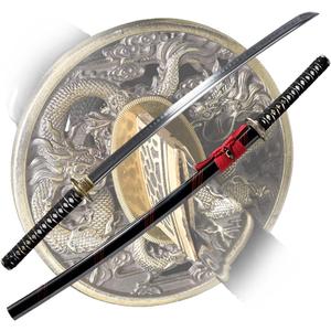 Handmade Katana,Japanese Samurai Sword Katana,1040/1060/1095 Damascus Steel,T10 High Carbon Steel Clay Tempered,Full Tang