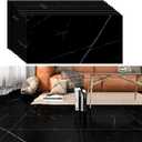 VEELIKE 12"x24" Peel and Stick Floor Tile Black Marble Stick on Tile Flooring for Bathroom Waterproof Self Adhesive Vinyl Flooring Stickers for Bathroom Kitchen Bedroom Laundry Room Garage 12 Pack