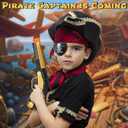 YouLeChen Pirate Flintlock Pistol Toy for Kids, Toy Foam Blaster with 20 Soft Darts, Halloween Pirate Buccaneer Themed Costume Accessory Toy Gun for Boys and Girls Aged 3 4 5 6 7 8+ Years Old