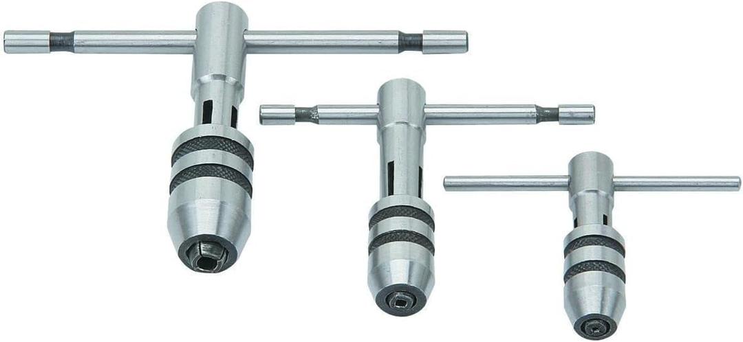 Adjustable T-Handle Tap Wrench Set  3 Piece M1-M4 / M4-M8 / M6-M12
