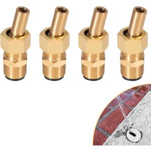 Swimming Pool Spa Brass Deck Jet Nozzle Replace Part for R0560400 590041 4 Pack
