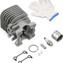 Cylinder Piston Kit Fit for Husqvarna 125B 125BX 125BVX, for Jonsered B2126 BV2126, for Craftsman 358794810 358794811, for RedMax HB280 HB281 Leaf Blower